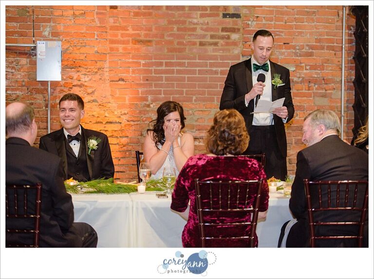 Cleveland wedding reception at Tenk West Bank