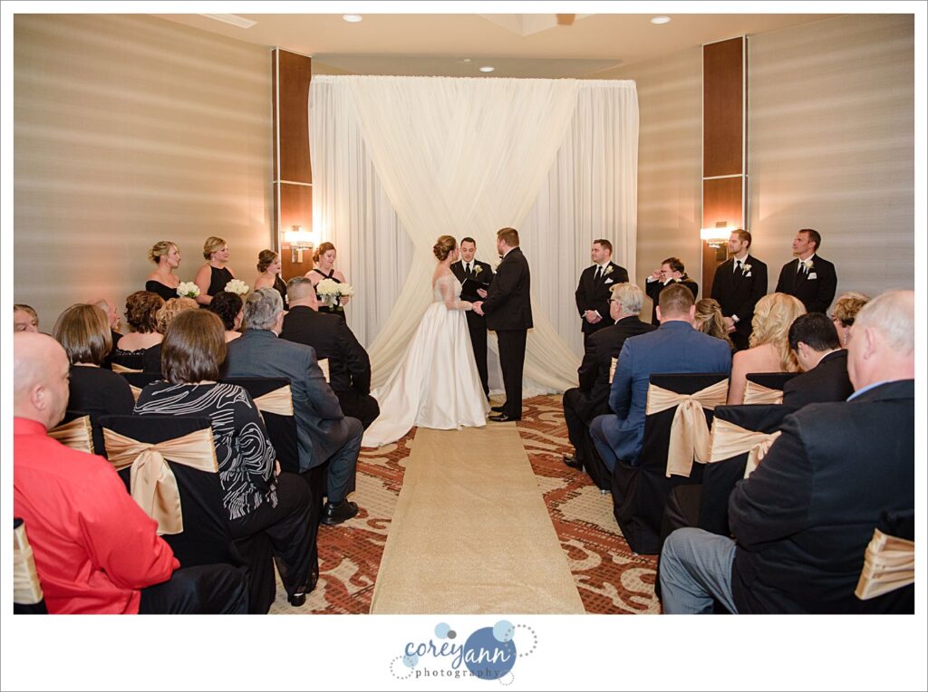 New Years Eve Wedding Ceremony at Embassy Suites in North Canton