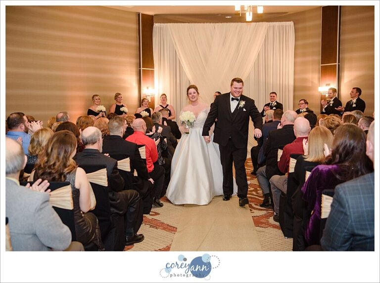 New Years Eve Wedding Ceremony at Embassy Suites in North Canton