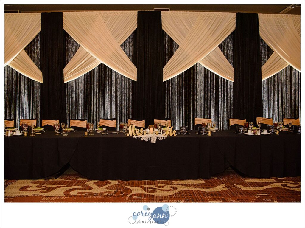 New Years Eve Wedding Reception at Embassy Suites in North Canton