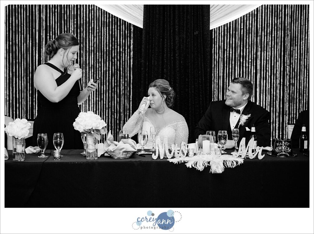 New Years Eve Wedding Reception at Embassy Suites in North Canton