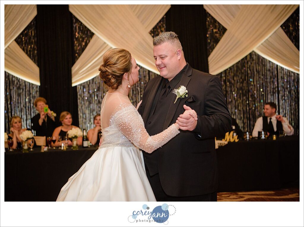 New Years Eve Wedding Reception at Embassy Suites in North Canton