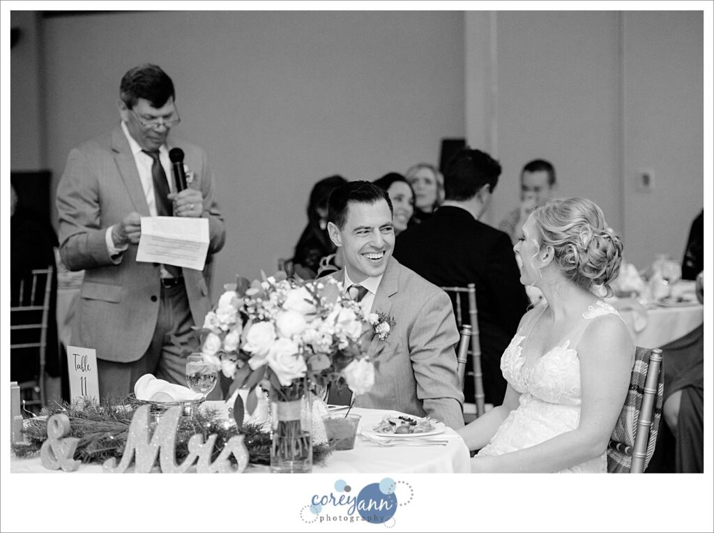 Wedding reception at Walsh University in North Canton Ohio