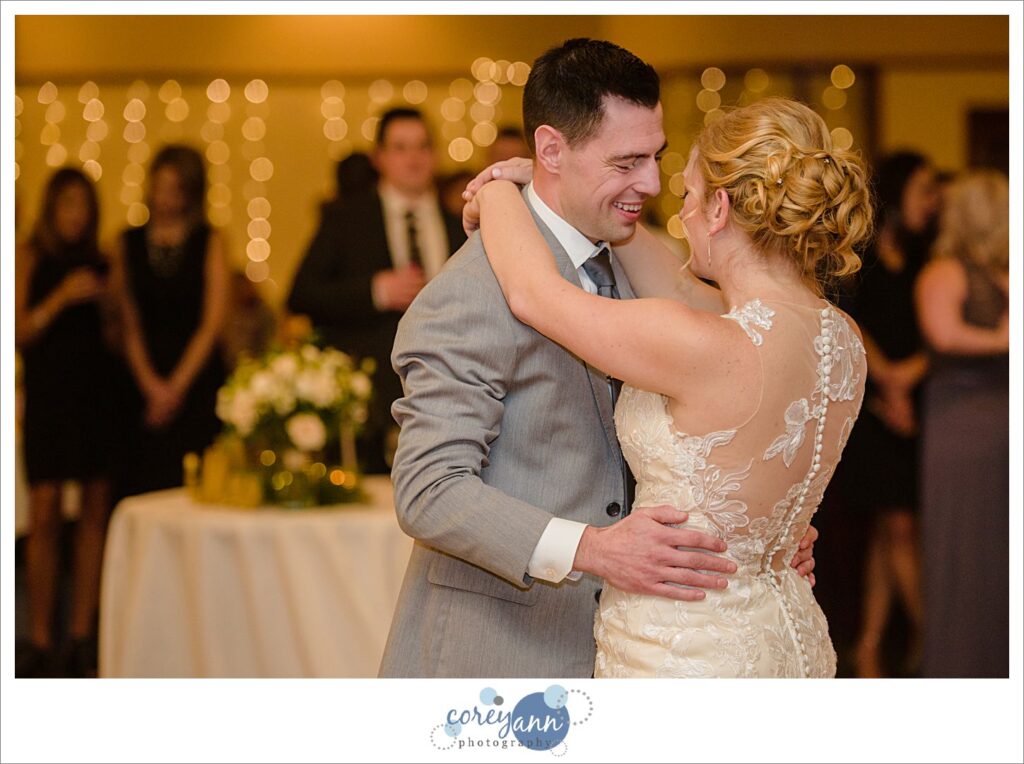 Wedding reception at Walsh University in North Canton Ohio