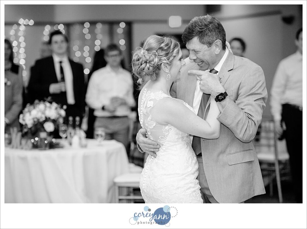 Wedding reception at Walsh University in North Canton Ohio