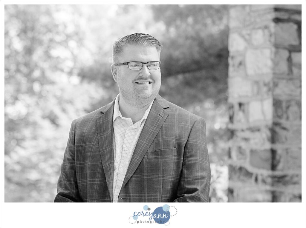 Micro wedding ceremony at Stan Hywet