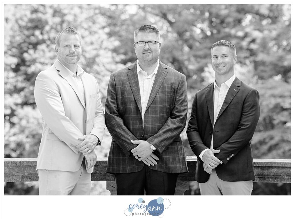 Groomsman after wedding at Stan Hywet