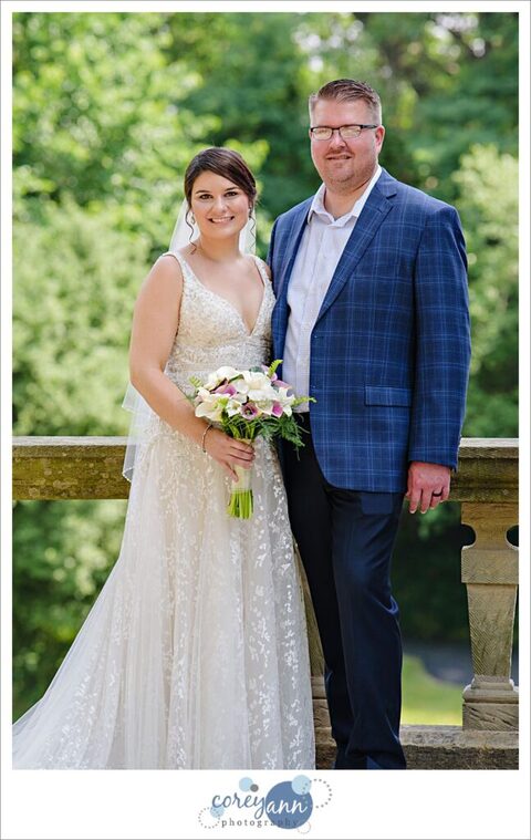 Wedding portraits at Stan Hywet in Akron