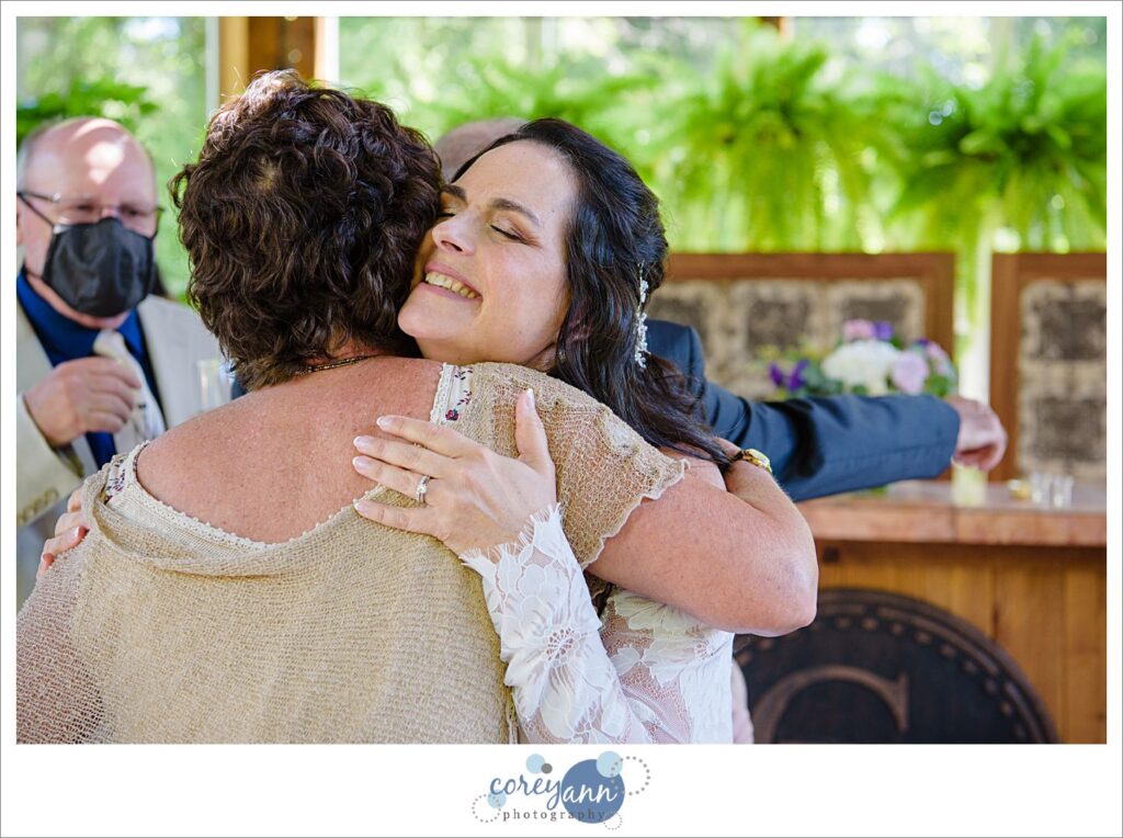 Micro wedding at Gervasi Vineyard in Canton Ohio