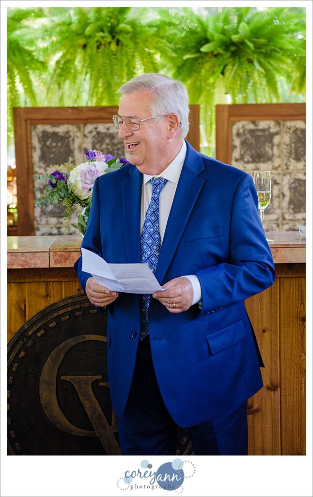 Micro wedding at Gervasi Vineyard in Canton Ohio