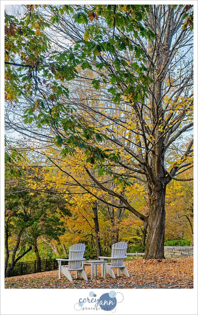 Woodstock Vermont Downtown in October