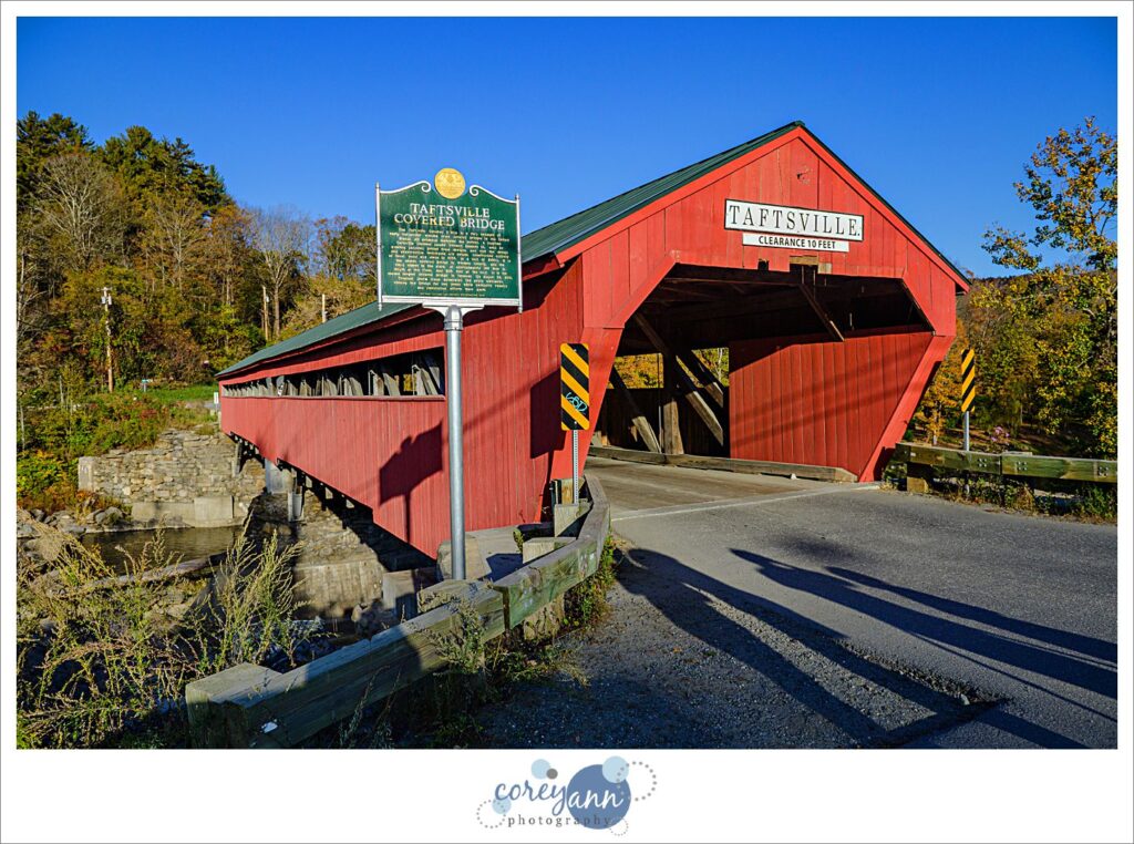 Taftsville Covered Bridge in Woodstock VT