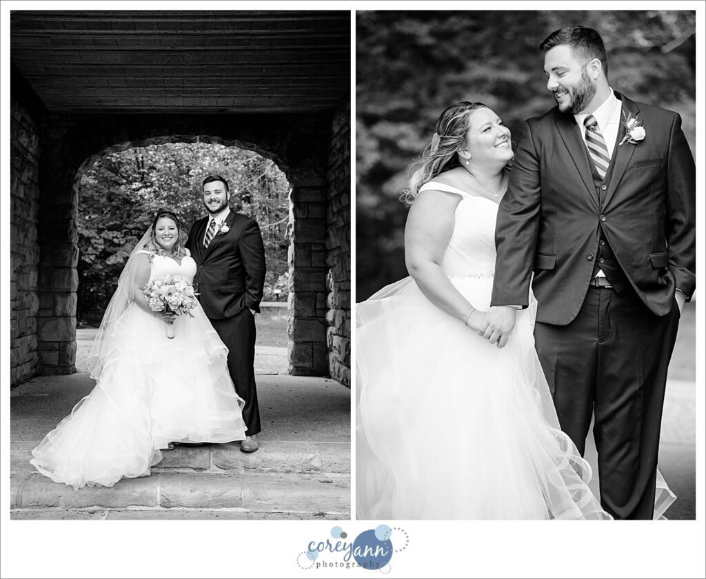 Wedding photos at Squires Castle near Cleveland 