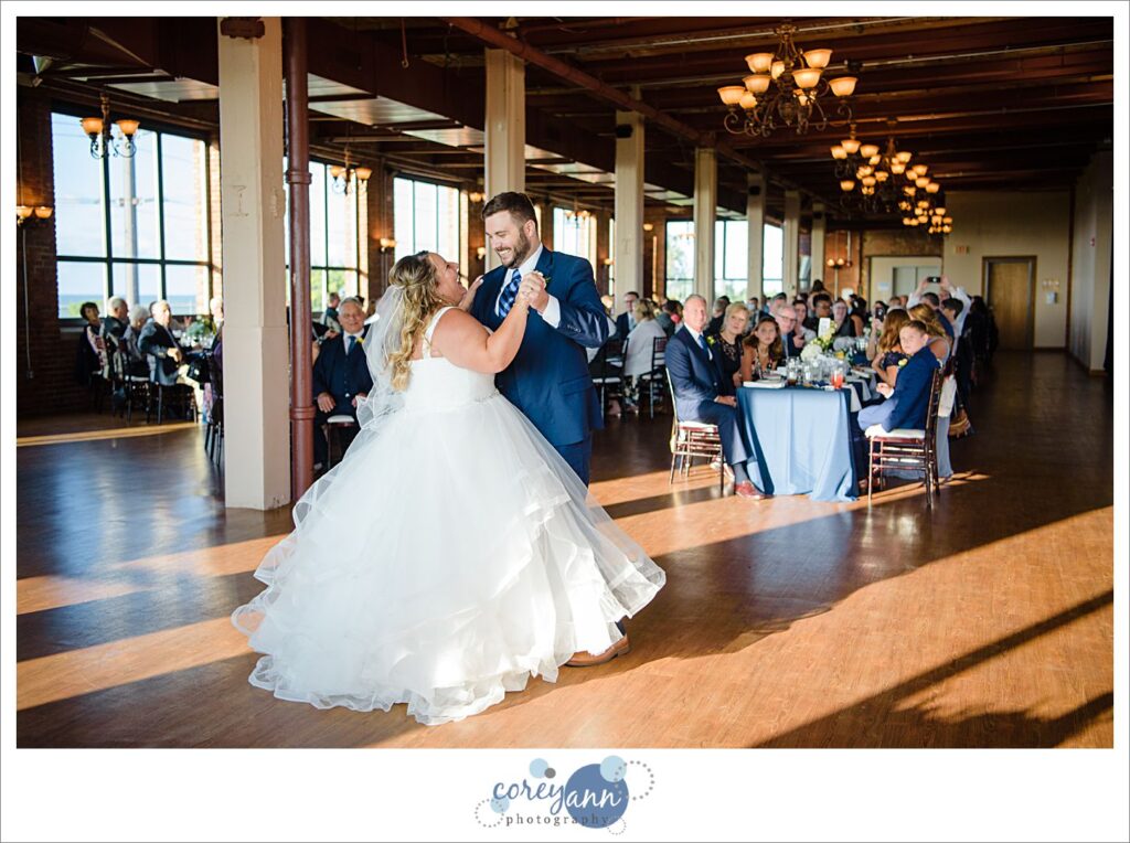 Ariel Internation Center sunset wedding reception in Cleveland Ohio