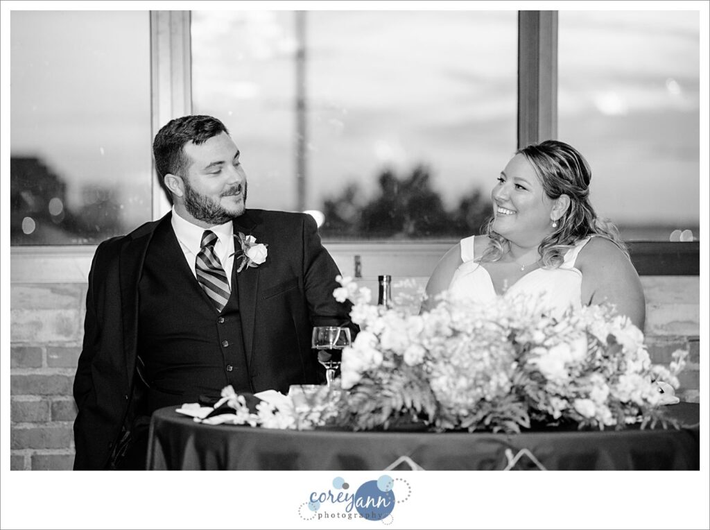 Ariel Internation Center sunset wedding reception in Cleveland Ohio