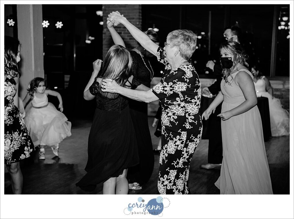 Ariel Internation Center sunset wedding reception in Cleveland Ohio