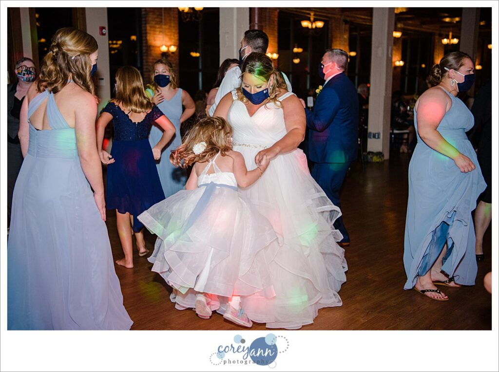 Ariel Internation Center sunset wedding reception in Cleveland Ohio