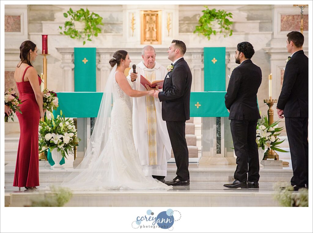 St Bernard Catholic Church Wedding in Akron