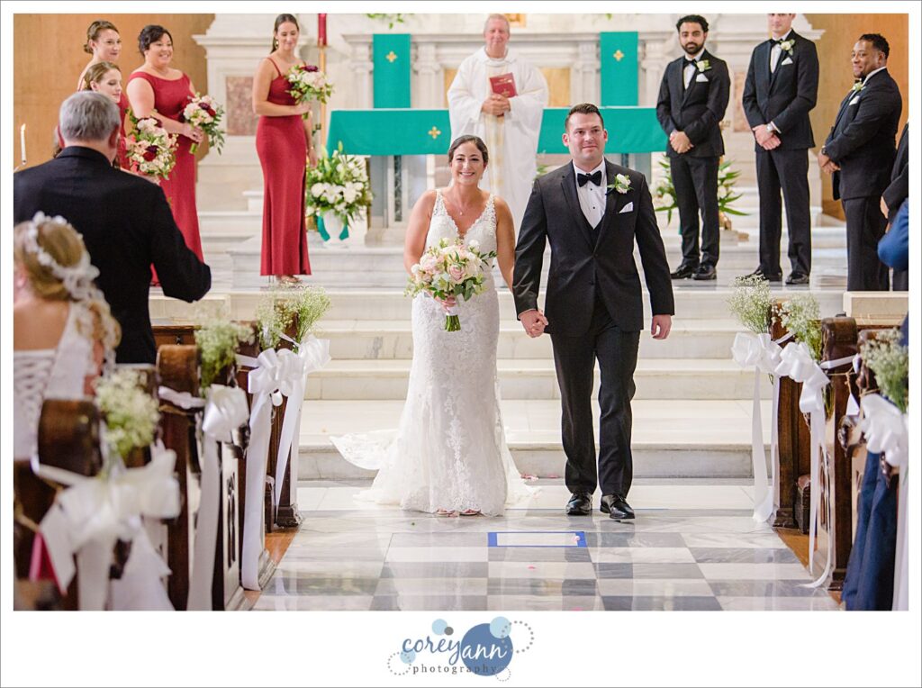 St Bernard Catholic Church Wedding in Akron