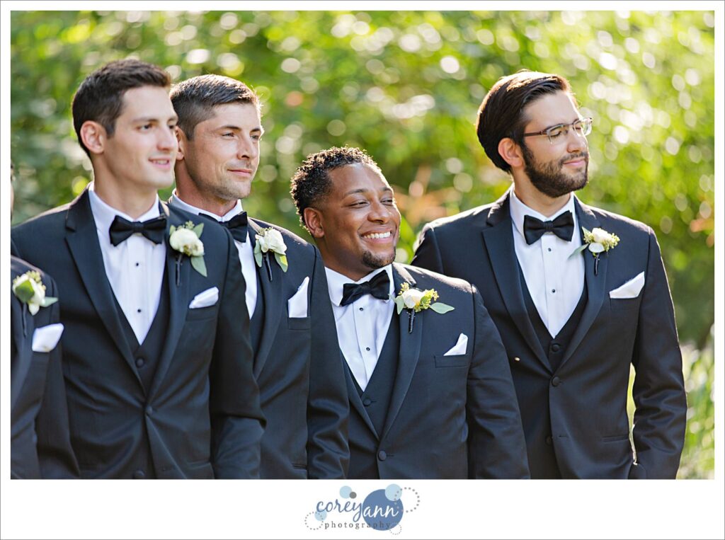 Wedding portraits at oneil house in Akron