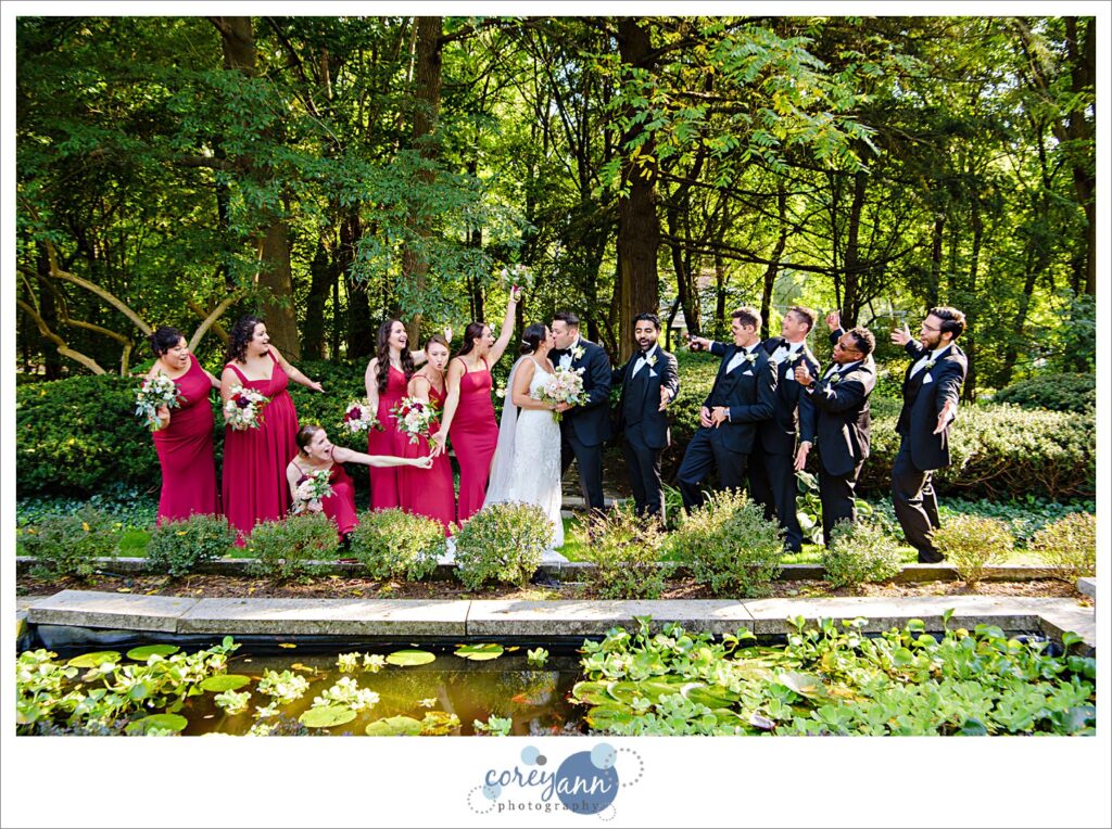 Wedding portraits at oneil house in Akron