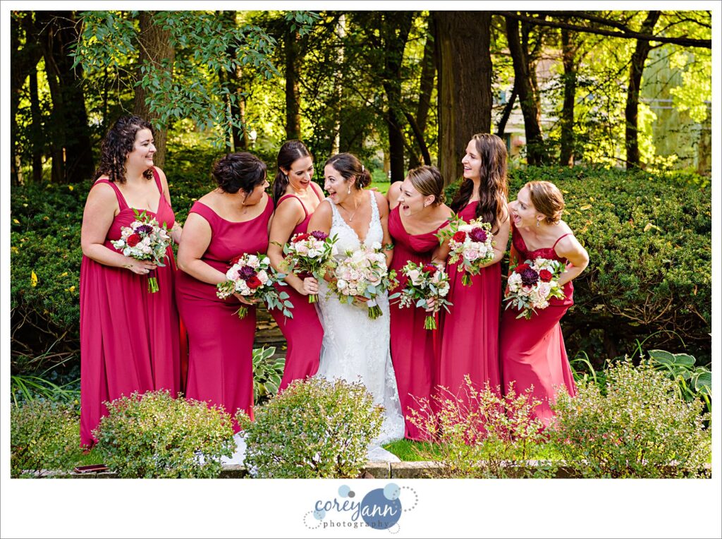 Wedding portraits at oneil house in Akron