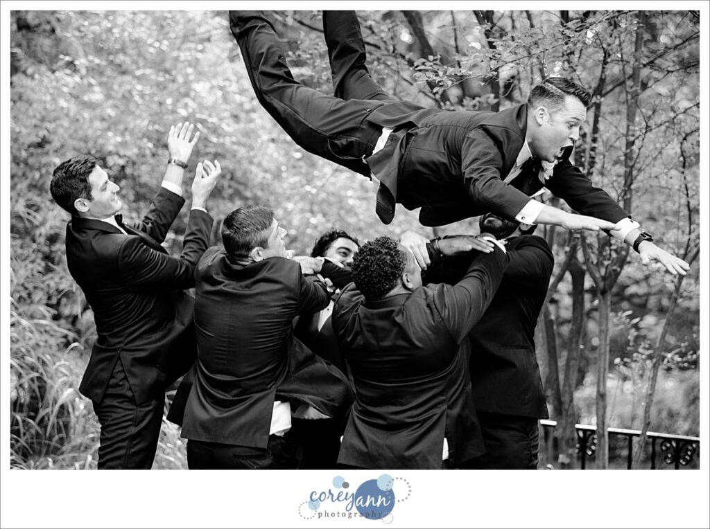 Wedding portraits at oneil house in Akron