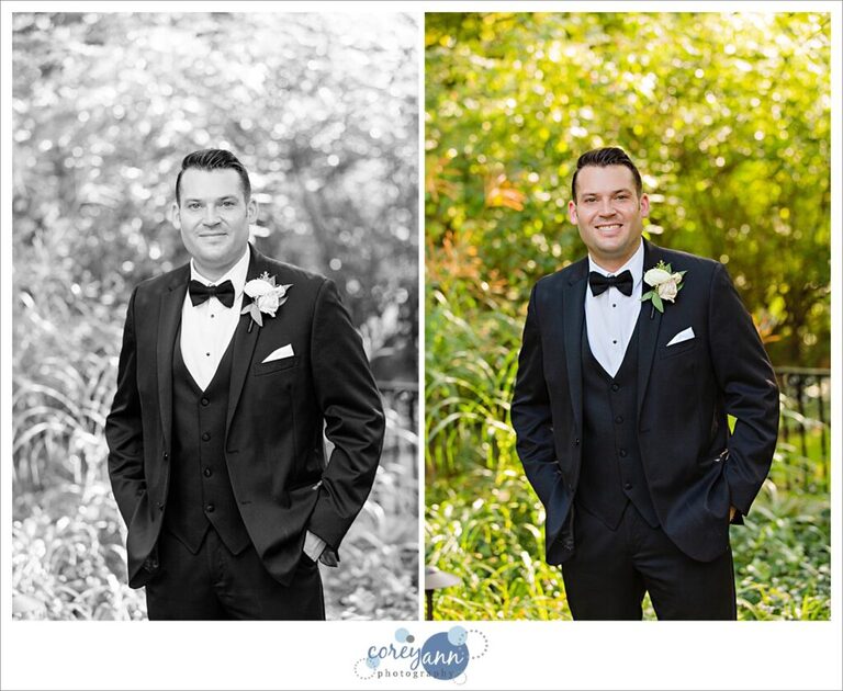 Wedding portraits at oneil house in Akron