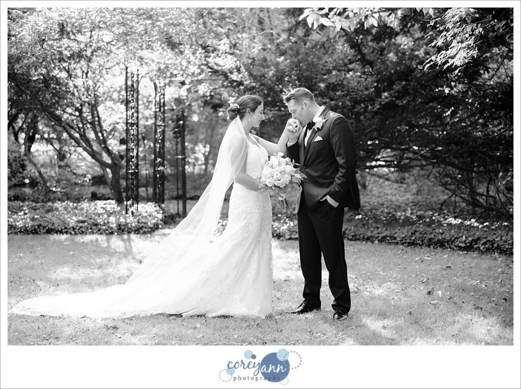 Wedding portraits at oneil house in Akron