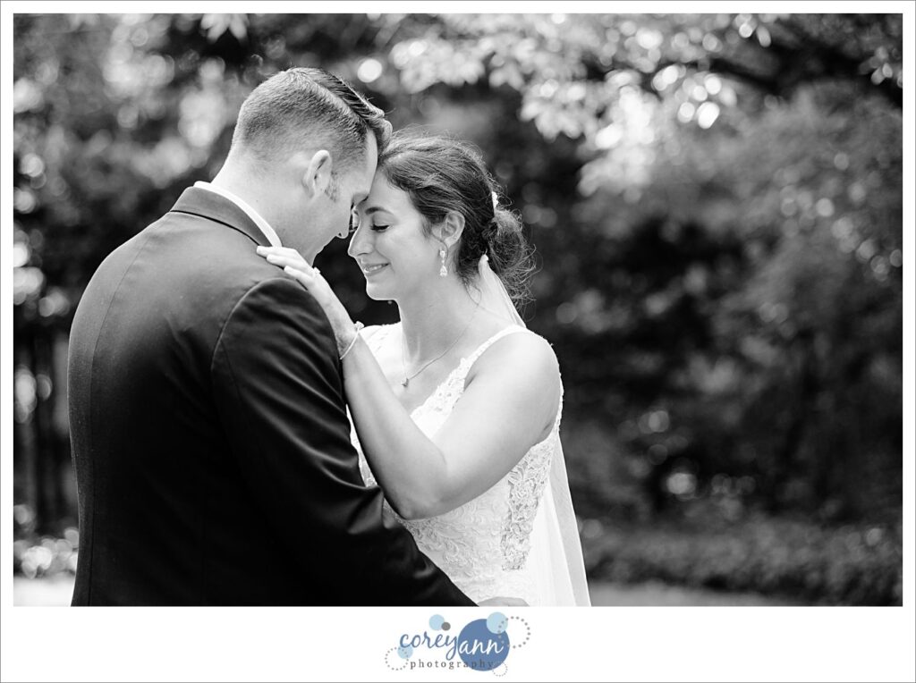 Wedding portraits at oneil house in Akron