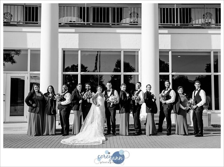 Wedding portraits at Fairlawn Country Club in Ohio