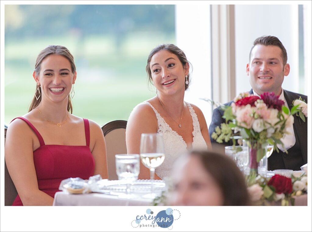 Wedding reception at Fairlawn Country Club in Ohio