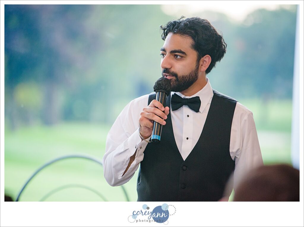 Wedding reception at Fairlawn Country Club in Ohio