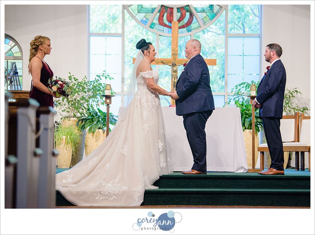 Wedding ceremony at Divine Word in Kirtland Ohio