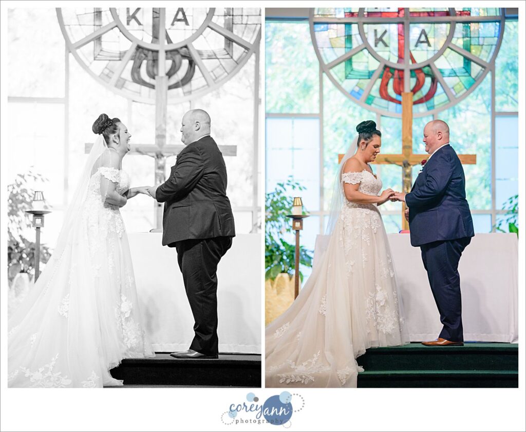 Wedding ceremony at Divine Word in Kirtland Ohio