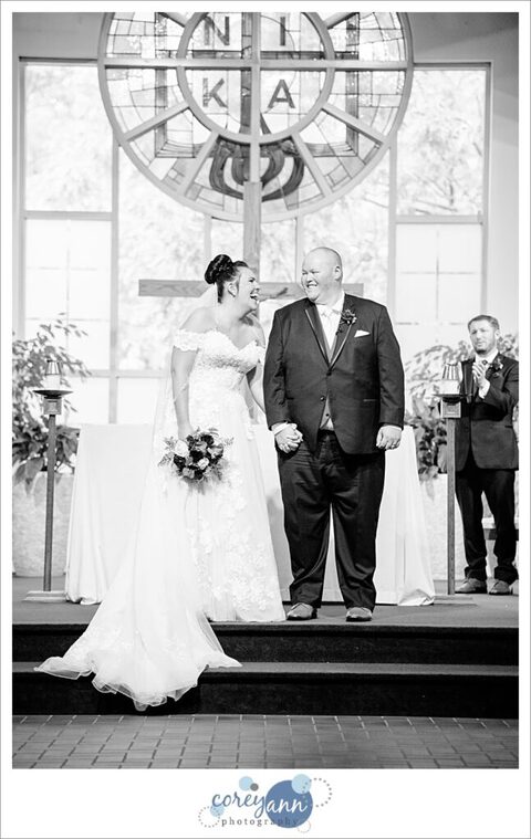 Wedding ceremony at Divine Word in Kirtland Ohio