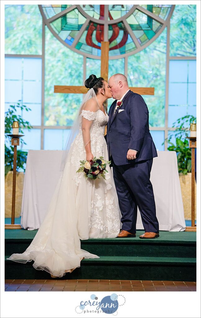 Wedding ceremony at Divine Word in Kirtland Ohio