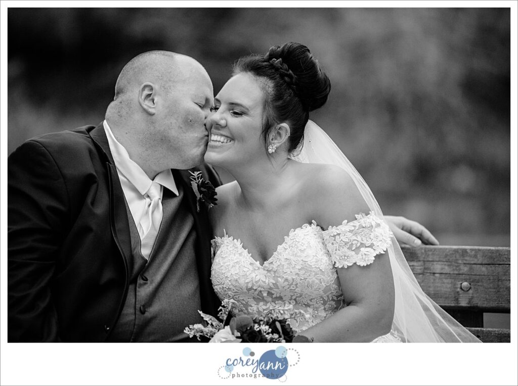 October wedding portraits in October at Chagrin River Park