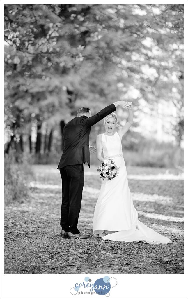 October wedding at The Event on Sunny Brook in Kent Ohio