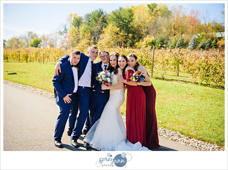 October Gervasi Vineyard wedding in Canton Ohio