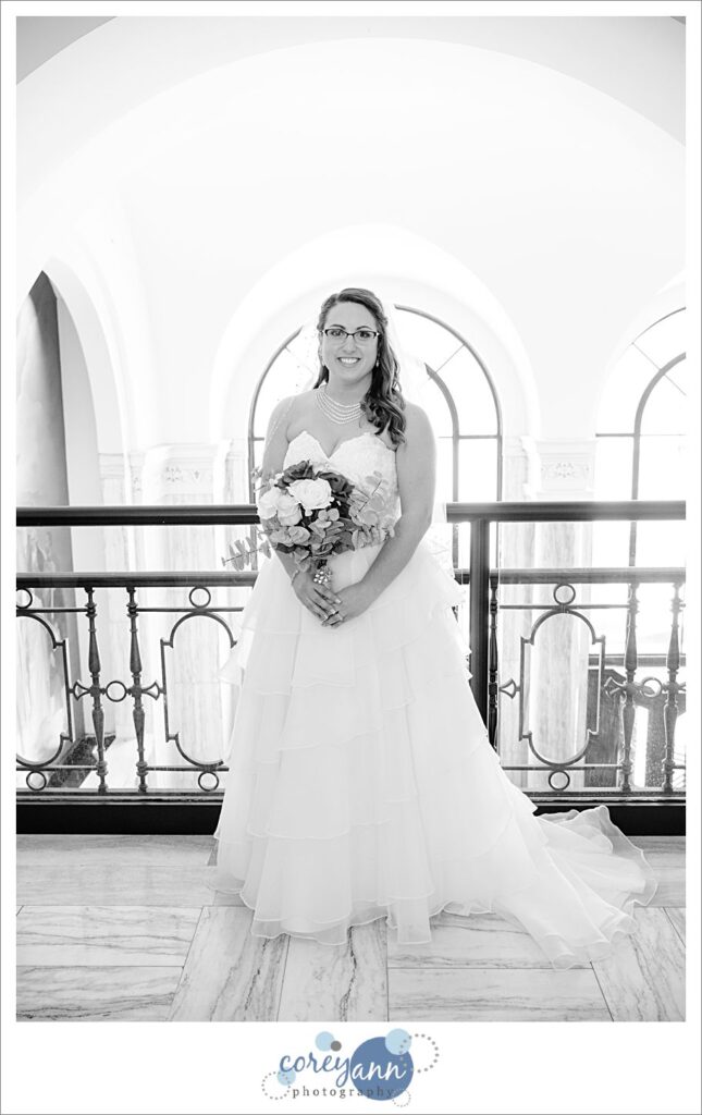 Bride before wedding in Cleveland