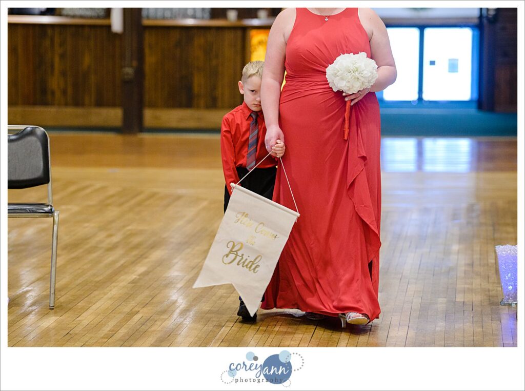 Wedding ceremony at Springvale Ballroom
