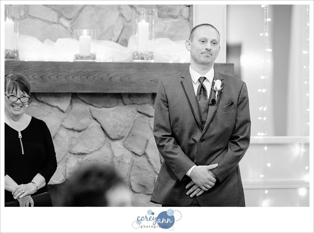 Wedding ceremony at Springvale Ballroom