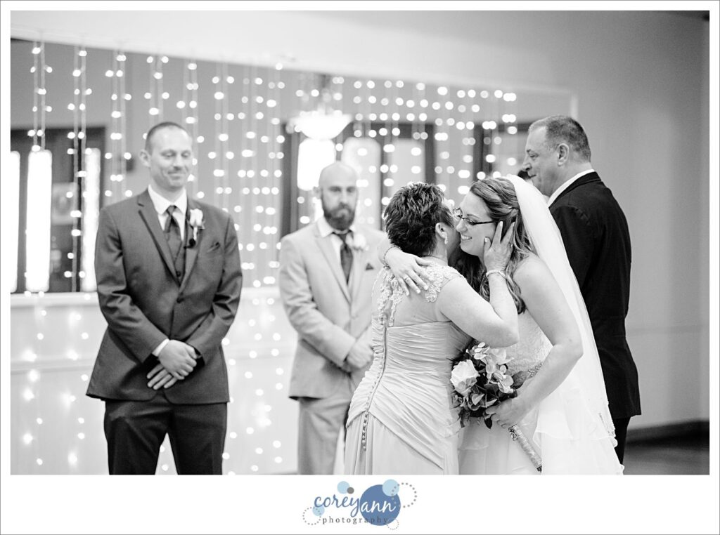 Wedding ceremony at Springvale Ballroom