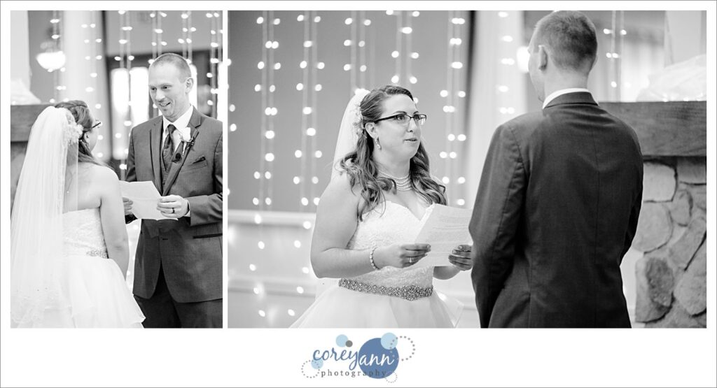 Wedding ceremony at Springvale Ballroom