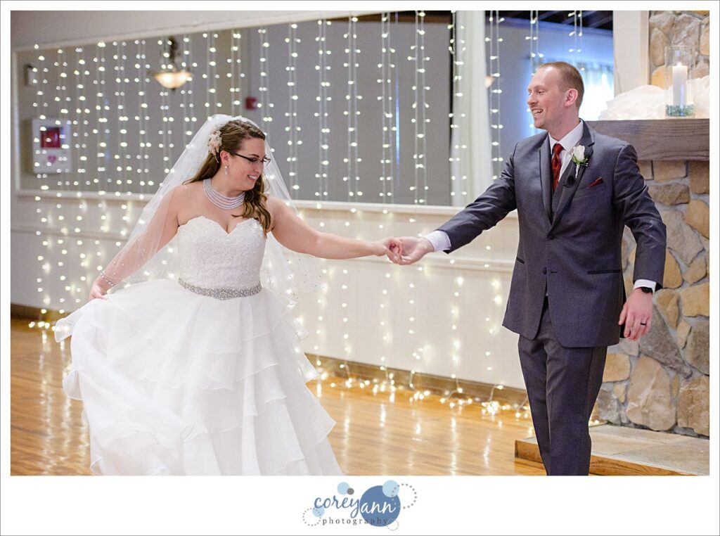 First Dance at wedding at Springvale Ballroom