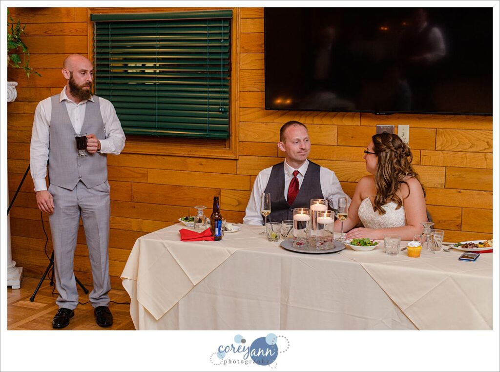 Wedding reception at Behind the Woods