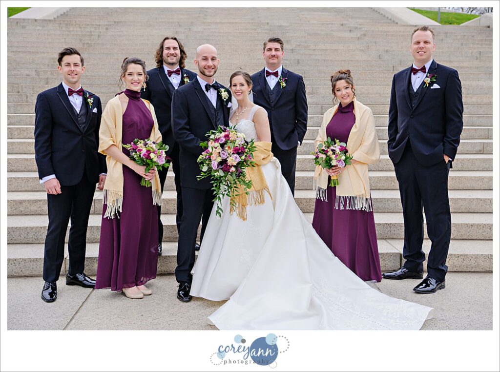 wedding photos at canton mckinley monument