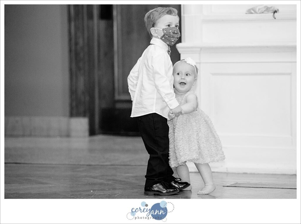wedding reception at greystone hall in Akron