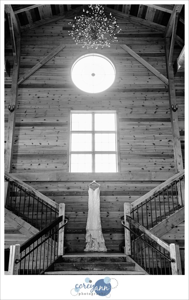 wedding dress at mapleside farms